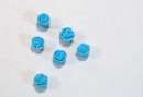Blue Icing Roses - 15 mm